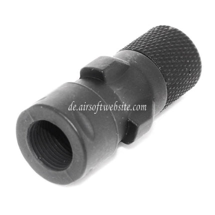 CYMA Metall Mündungsfeuerdämpfer Muzzle Adapter Geeignet für CM041 CM049 MP5 AEG Gewehre Airsoft Schwarz