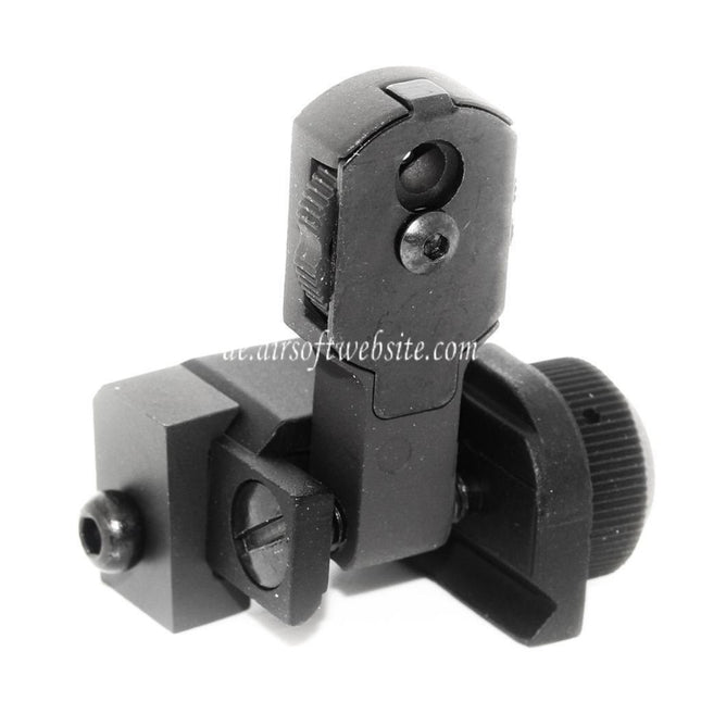 Airsoft Website MAD BUIS Stil Klappbare Kimme Geeignet für Standard 20mm RIS RAS Schiene