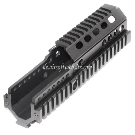 Airsoft Website 225mm 9 Zoll CNC Aluminium 4-Side Handschutz Schienen System Geeignet für ARMY G&G L85 R85 AEG Gewehre Schwarz