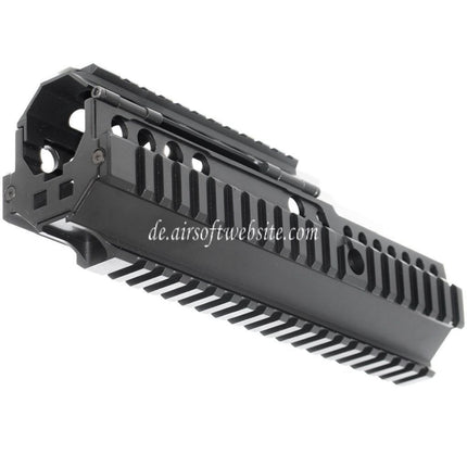 Airsoft Website 225mm 9 Zoll CNC Aluminium 4-Side Handschutz Schienen System Geeignet für ARMY G&G L85 R85 AEG Gewehre Schwarz