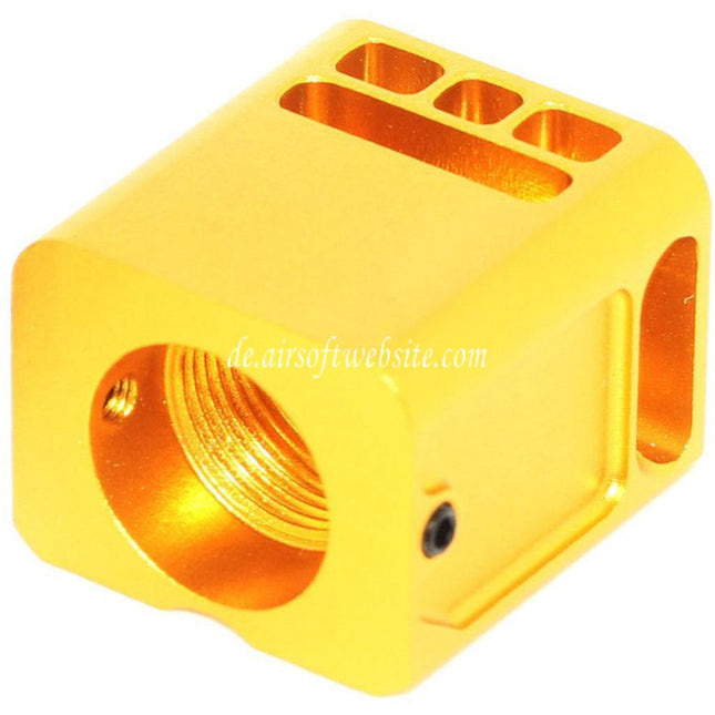 5KU Micro Comp Kompensator V3 -14mm CCW gegen den Uhrzeigersinn Geeignet für Tokyo Marui G17 G18C GBB Pistolen Airsoft