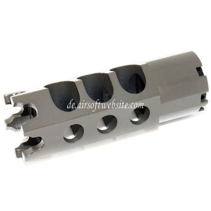 Airsoft Website 84mm DTK-1 Stil Mündungsbremse Mündungsfeuerdämpfer mit Adapter Geeignet für -14mm CCW Gegen den Uhrzeigersinn Lauf Gewehre