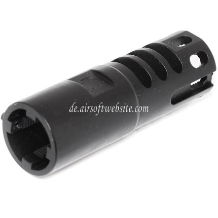 APS 68mm Evolution Tech Mündungsbremse Mündungsfeuerdämpfer 1.0 Geeignet für -14mm CCW Gegen den Uhrzeigersinn Lauf Gewehre Airsoft Schwarz