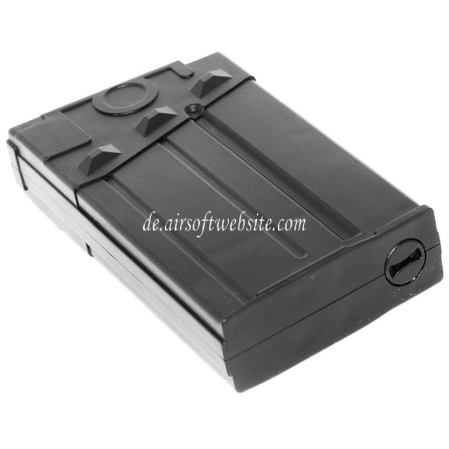 BATTLEAXE 120rd Plastik Mid-Cap Magazin Geeignet für Tokyo Marui G&P Matrix CYMA D-BOY Echo1 JG Classic Army ICS G&G G3 Serie AEG Gewehre Airsoft Schwarz