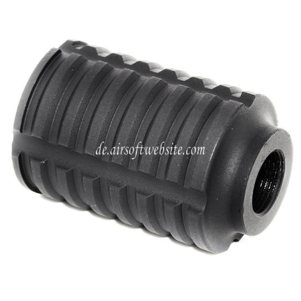 APS Type B Sound Blaster Amplifier Muzzle Mündungsfeuerdämpfer Geeignet für -14mm CCW Gegen den Uhrzeigersinn Lauf Gewehre Airsoft Schwarz