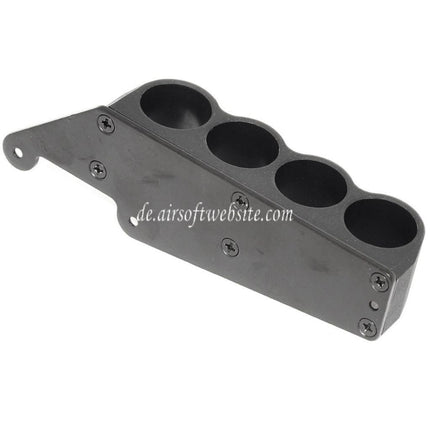 CYMA 4 Schrotpatronen Halter Metall Carrier Geeignet für CYMA Tokyo Marui M870 Schrotflinte Airsoft