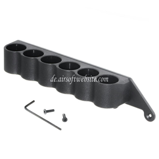 CYMA 6 Schrotpatronen Halter Metall Carrier Geeignet für CYMA Tokyo Marui M870 Schrotflinte Airsoft