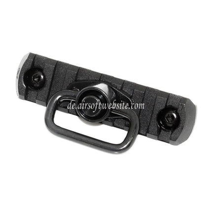 APS 7-Slots MIL-STD 1913 Rail M-LOK Schienen Segmentplatte mit QD Riemenwirbel