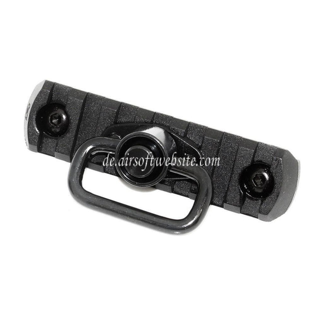 APS 7-Slots MIL-STD 1913 Rail M-LOK Schienen Segmentplatte mit QD Riemenwirbel