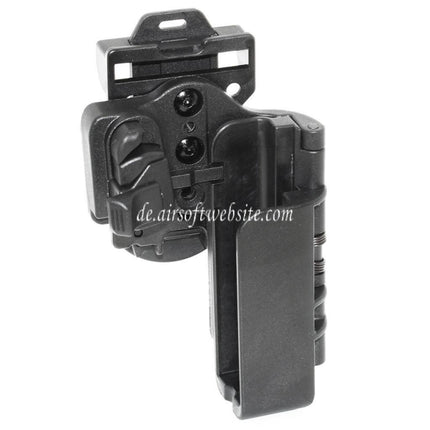 APS Quantum Mechanics OWB Condition 3 Carry Quick Taktisches Holster Geeignet für G17 G22 Serie Pistolen Airsoft Schwarz