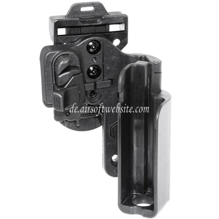 APS Quantum Mechanics OWB Condition 3 Carry Quick Taktisches Holster Geeignet für G17 G22 Serie Pistolen Airsoft Schwarz