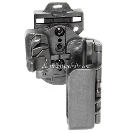 APS Quantum Mechanics OWB Condition 3 Carry Quick Taktisches Holster Geeignet für G19 G23 Serie Pistolen Airsoft Schwarz