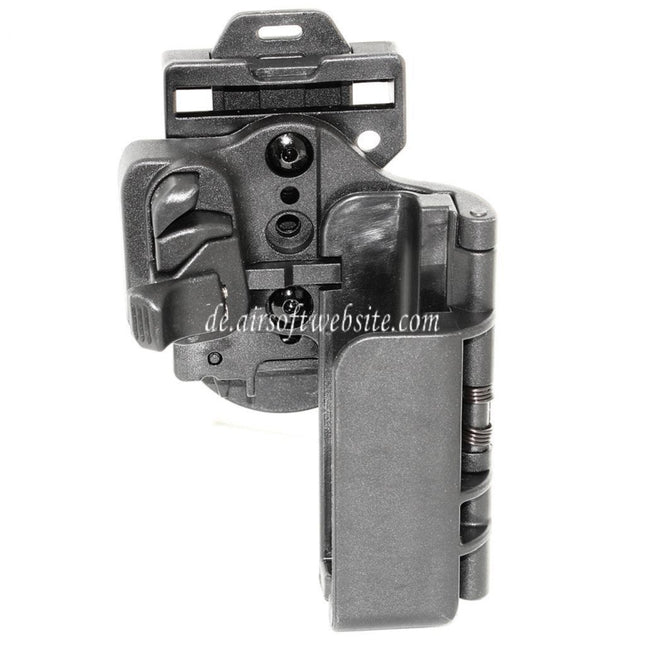 APS Quantum Mechanics OWB Condition 3 Carry Quick Taktisches Holster Geeignet für G19 G23 Serie Pistolen Airsoft Schwarz