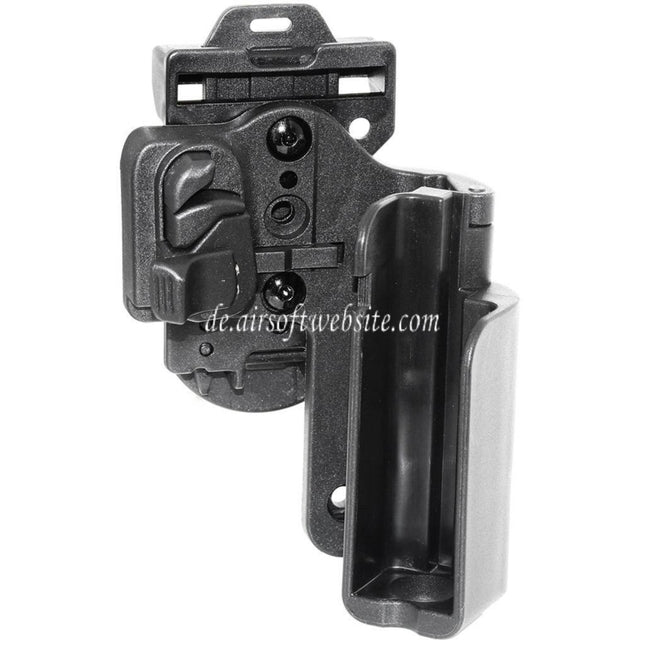 APS Quantum Mechanics OWB Condition 3 Carry Quick Taktisches Holster Geeignet für G19 G23 Serie Pistolen Airsoft Schwarz