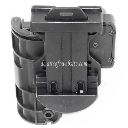 APS Quantum Mechanics OWB Condition 3 Carry Quick Taktisches Holster Geeignet für G19 G23 Serie Pistolen Airsoft Schwarz