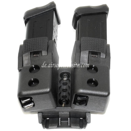 APS Quantum Mechanics Abschließbare Doppelmagazintasche Geeignet für G17 / G18C / G19 / G22 / G23 / G24 / G34 / G35 G-Serie GBB Magazin