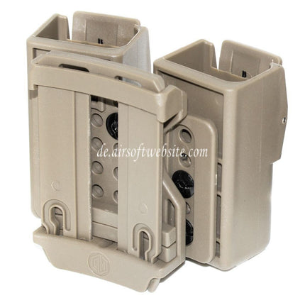 APS Quantum Mechanics Abschließbare Doppelmagazintasche Geeignet für G17 / G18C / G19 / G22 / G23 / G24 / G34 / G35 G-Serie GBB Magazin