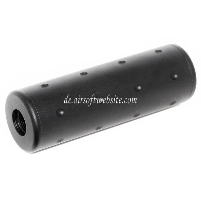 5KU 102mm Aluminium Stubby Schalldämpfer Laufverlängerungsrohr Geeignet für -14mm CCW Gegen den Uhrzeigersinn Lauf Gewehre Airsoft Schwarz