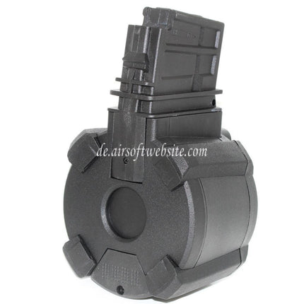 BATTLEAXE 1400rd Elektrisch Trommelmagazin Geeignet für G36 Serie AEG Gewehre Airsoft