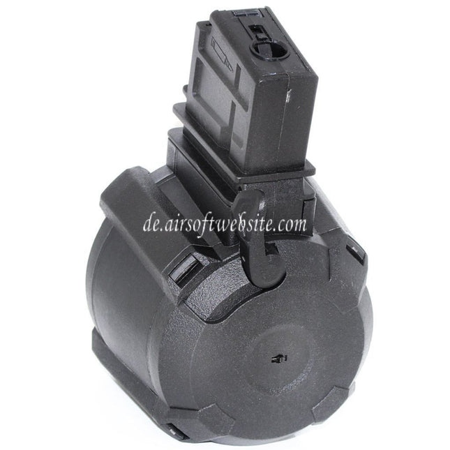 BATTLEAXE 1400rd Klangsteuerung Elektrisch Trommelmagazin Geeignet für G36 Serie AEG Gewehre Airsoft