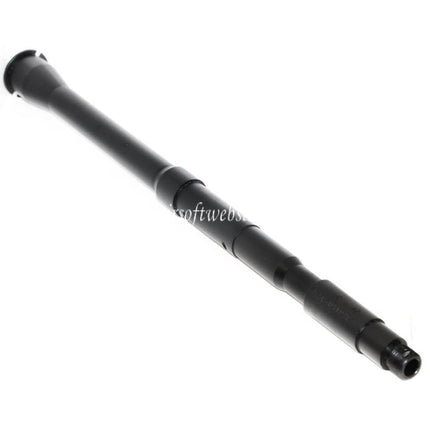 5KU 14.5 Zoll Aluminium Einteiliger Außenlauf -14mm CCW Gegen den Uhrzeigersinn Geeignet für WA M4 Serie GBB Gewehre Airsoft Schwarz