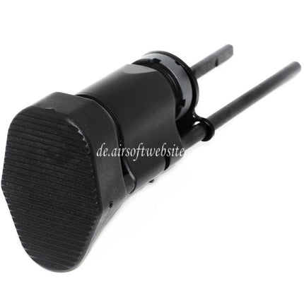Airsoft Website 3-Position Stinger Tanker Einziehbarer Gewehrschaft (HK416C Stil ) Geeignet für M4 M16 AEG Gewehre Schwarz