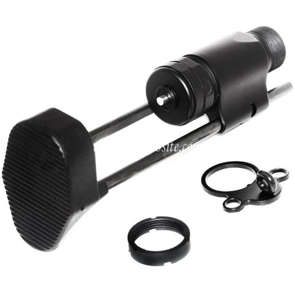 Airsoft Website 3-Position Stinger Tanker Einziehbarer Gewehrschaft (HK416C Stil ) Geeignet für M4 M16 AEG Gewehre Schwarz