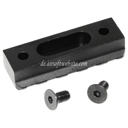CYMA 54mm 5-Slots 20mm RIS Schiene Geeignet für URX III Handschutzsystem Schwarz