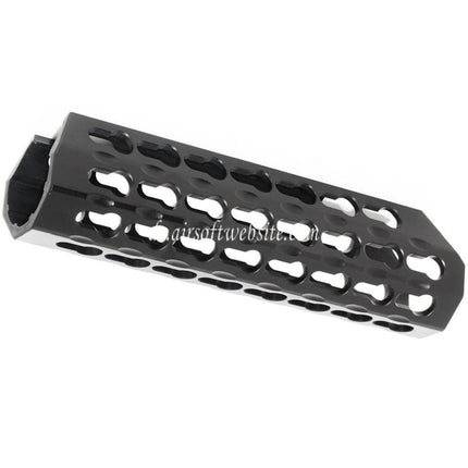 Airsoft Website 183mm Keymod RAS Forend Vorderschaft Handschutz Geeignet für CYMA Tokyo Marui M870 Schrotflinte Airsoft Schwarz