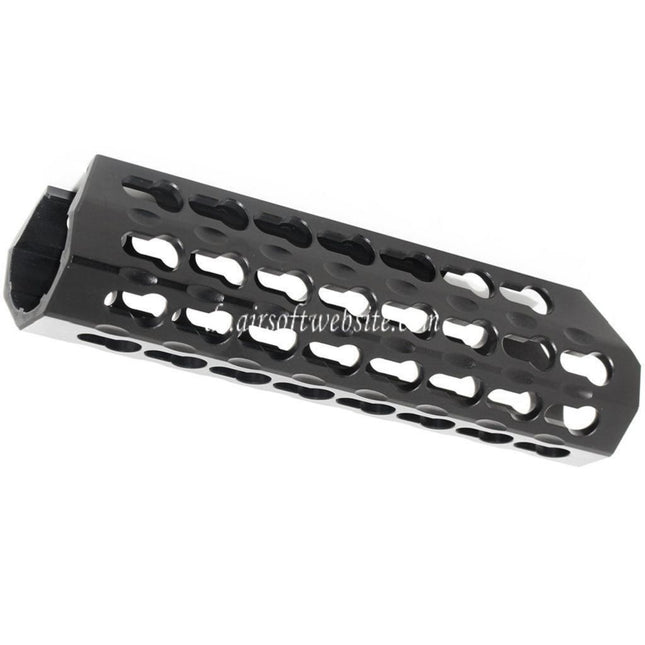 Airsoft Website 183mm Keymod RAS Forend Vorderschaft Handschutz Geeignet für CYMA Tokyo Marui M870 Schrotflinte Airsoft Schwarz