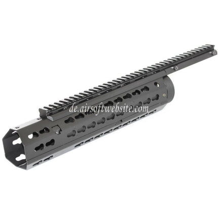 CYMA Keymod Modular Handschutz Schienen System Geeignet für CYMA CM079 Tokyo Marui M4 Serie AEG Gewehre Airsoft Schwarz
