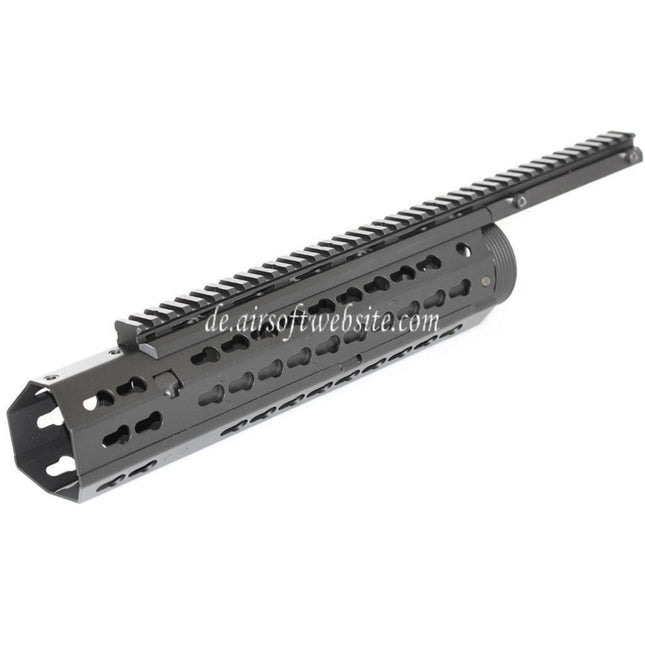 CYMA Keymod Modular Handschutz Schienen System Geeignet für CYMA CM079 Tokyo Marui M4 Serie AEG Gewehre Airsoft Schwarz