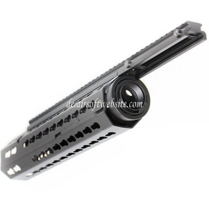 CYMA Keymod Modular Handschutz Schienen System Geeignet für CYMA CM079 Tokyo Marui M4 Serie AEG Gewehre Airsoft Schwarz