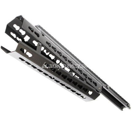 CYMA Keymod Modular Handschutz Schienen System Geeignet für CYMA CM079 Tokyo Marui M4 Serie AEG Gewehre Airsoft Schwarz