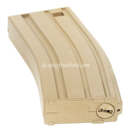 AIRSOFT WEBSITE 140rd Wirtschaftlich Plastik Mid-Cap Magazin Geeignet für M4 M16 Serie AEG Gewehre