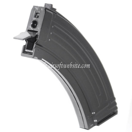 AIRSOFT WEBSITE 600rd Metall Hi-Cap Magazin Geeignet für AK Serie AEG Gewehre Schwarz