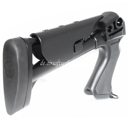 CYMA Einziehbarer Schaft mit Plastikgriff Geeignet für CYMA M870 Serie Schrotflinte Airsoft Schwarz