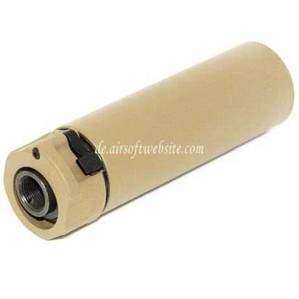 5KU 133mm SOCOM556 Mini-2 RC Schalldämpfer mit Mündungsfeuerdämpfer Geeignet für -14mm CCW Gegen den Uhrzeigersinn Lauf Gewehre Airsoft