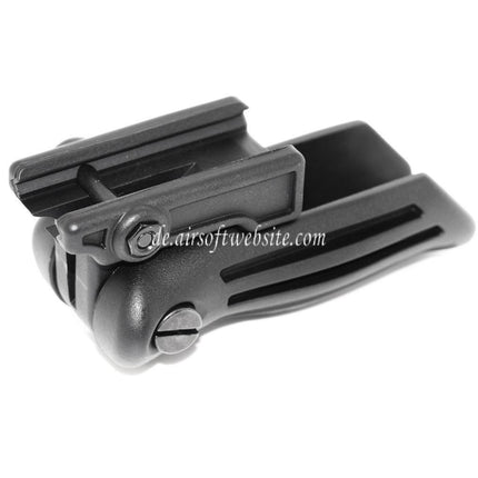 Airsoft Website Polymer Klappbarer taktischer RIS Vertikal Frontgriff Geeignet für 20mm Schienensystem Schwarz