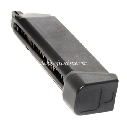 ARMY ARMAMENT 24rd Gas Magazin Geeignet für G17 G18C G34 G35 G-Serie GBB Pistolen Airsoft Schwarz