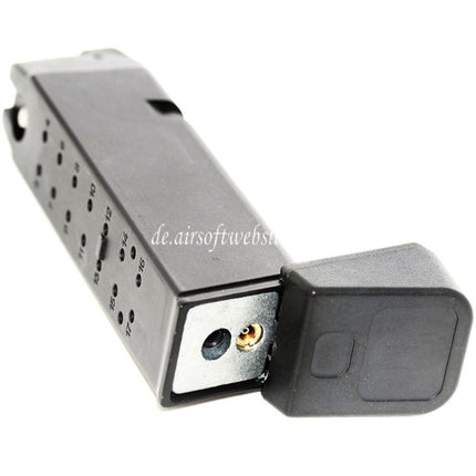 ARMY ARMAMENT 24rd Gas Magazin Geeignet für G17 G18C G34 G35 G-Serie GBB Pistolen Airsoft Schwarz