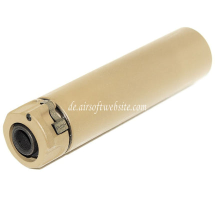 5KU 158mm SOCOM556 RC2 Schalldämpfer mit Mündungsfeuerdämpfer Geeignet für -14mm CCW gegen den Uhrzeigersinn Gewindelauf  Gewehre Airsoft