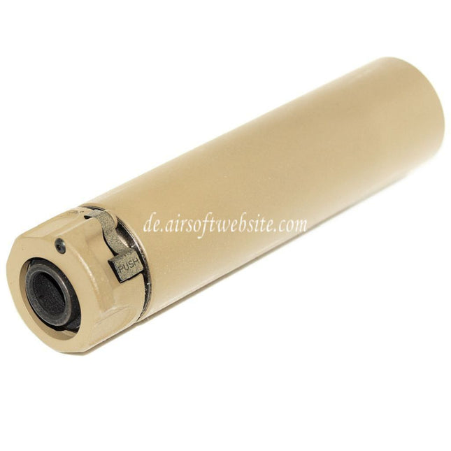 5KU 158mm SOCOM556 RC2 Schalldämpfer mit Mündungsfeuerdämpfer Geeignet für -14mm CCW gegen den Uhrzeigersinn Gewindelauf  Gewehre Airsoft