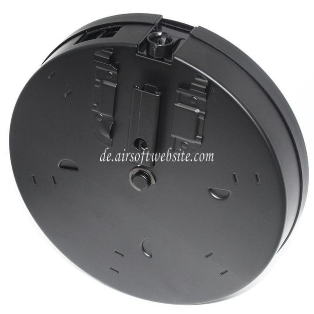 CYMA 450rd Hi-Cap Trommelmagazin Geeignet für CYMA Tokyo Marui King Arms Thompson M1A1 Serie SMG AEG Gewehre Airsoft Schwarz