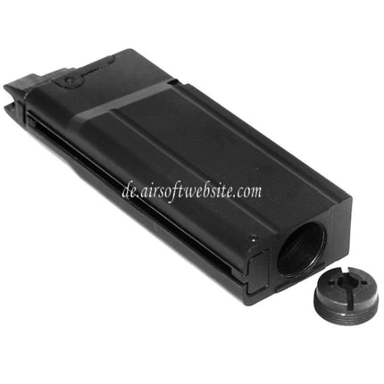 King Arms 15rd Co2 Magazin Geeignet für M1 Carbine / M1A1 Paratrooper GBB Gewehre Airsoft Schwarz