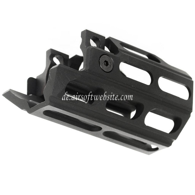 Airsoft Website 77mm M-LOK Handschutz Schienen System Geeignet für WELL Tokyo Marui MP5K AEG GBB SMG Gewehre Schwarz