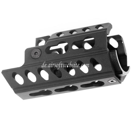 Airsoft Website 82mm Keymod Handschutz Schienen System Geeignet für WE MP5K AEG GBB SMG Gewehre Schwarz