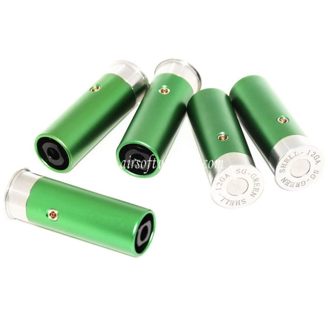 Show Guns Tactical SG 5 Stück Co2 Gas Metall Schrotpatronen Geeignet für Show Guns Tactical 20mm Grenade Launcher Tanaka PPS M870 Schrotflinte Airsoft