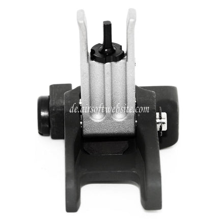 Airsoft Website KAC Stil 300M Metall Hochklappen Korn Geeignet für MK18 MOD-1 M4 M16 AEG Gewehre Black/Silber