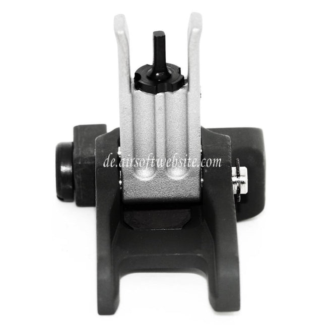 Airsoft Website KAC Stil 300M Metall Hochklappen Korn Geeignet für MK18 MOD-1 M4 M16 AEG Gewehre Black/Silber